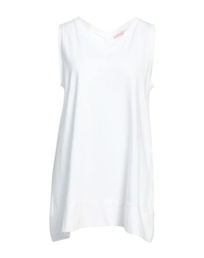 Rossopuro Woman T-shirt White Size L Cotton, Elastane