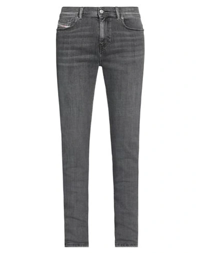 Diesel Man Jeans Lead Size 34w-32l Cotton, Elastomultiester, Elastane In Grey