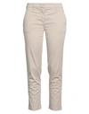 Aspesi Woman Pants Beige Size 10 Cotton, Elastane