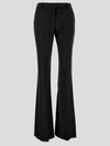 Alexander Mcqueen Tight Bootcut Pants In Black
