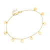 Ross-simons Italian 18kt Yellow Gold Mirrored-disc Station Bracelet In Gold