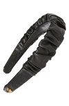 Lele Sadoughi Kelly Faux Leather Headband In Jet