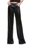 ALICE AND OLIVIA TRISH SHINY BAGGY FAUX LEATHER PANTS