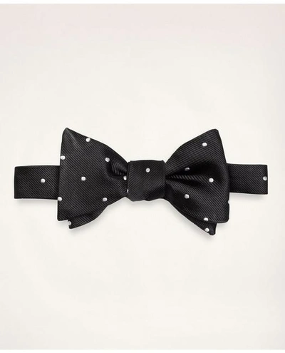 Brooks Brothers Dot Bow Tie | Black/white In Black,white