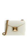 Valentino One Stud Nappa-leather Shoulder Bag In Ivory