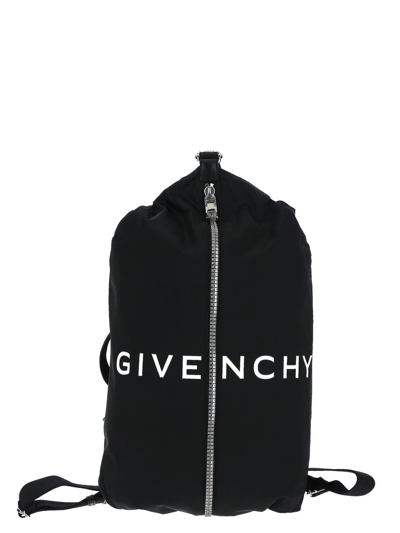 Givenchy G-zip Duffle Backpack In Noir