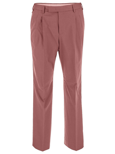 Pt Torino Wool Trousers In Pink