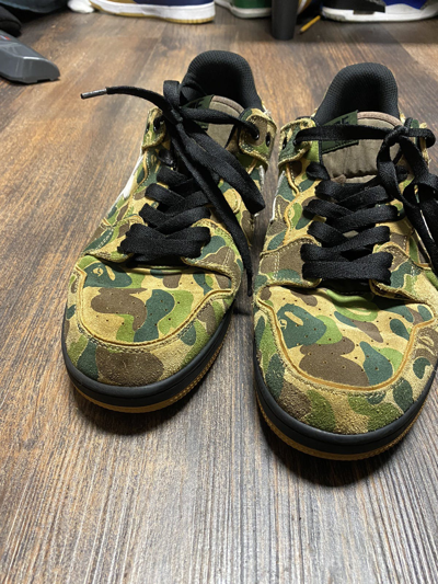 Pre-owned Bape Camo Sk8-sta's Shoes In Green