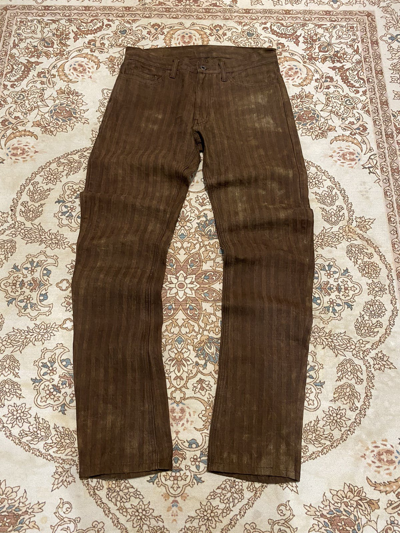 Pre-owned Vintage Edge Rupert Hickory Nice Design Jeans In Brown