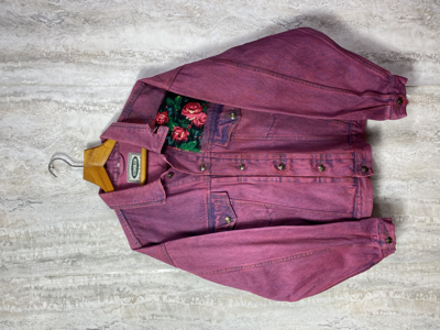 Pre-owned Custom X Vintage Custom Vintage Purple Waxed Denim Jacket