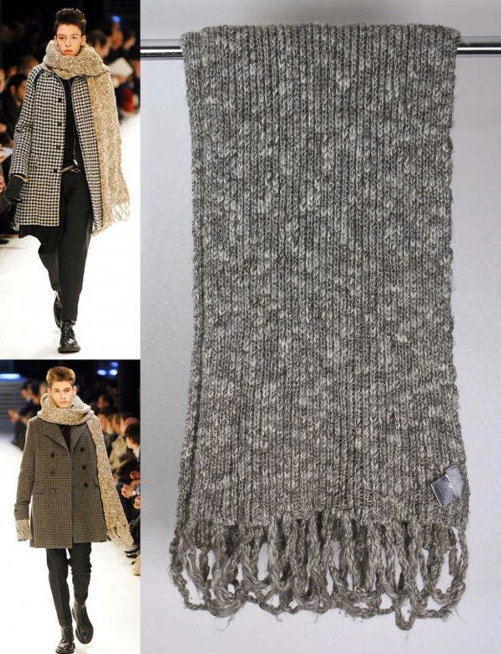 dior homme スカーフ　マフラー　AW07 Navigate Dior Homme AW 2007 Navigate Wool Scarf – First Times Worldwide