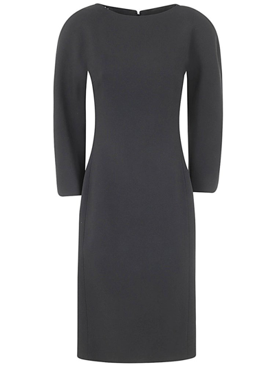 Versace Enver Midi Dress In Black