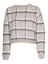 MAX MARA MAX MARA STUDIO PANAREA CHECKED CREWNECK JUMPER