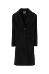 MIU MIU MIU MIU WOMAN BLACK WOOL BLEND COAT