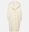 Patou Single-breasted Midi Coat In White