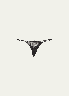 Kiki De Montparnasse Giselle Lace-inset G-string In Black