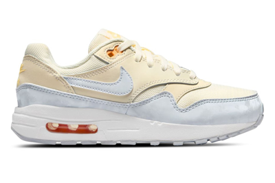 Pre-owned Nike Air Max 1 Pale Ivory Football Grey (gs) In Pale Ivory/melon Tint/white