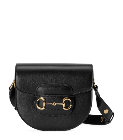 Gucci Mini Leather Horsebit 1955 Shoulder Bag In Black