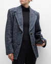 Christopher Esber Luminary Wool-blend Coat In Inkwhite