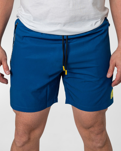 Maceoo Men's Lion Swim Shorts In Blue