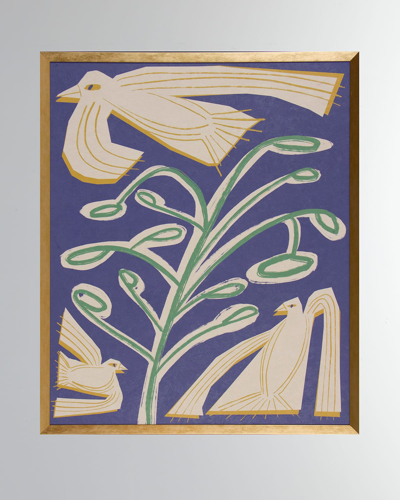 Shadow Catchers Block Flock I Giclee On Paper Wall Art In Multi