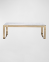 BERNHARDT ASTER CAPIZ SHELL COCKTAIL TABLE