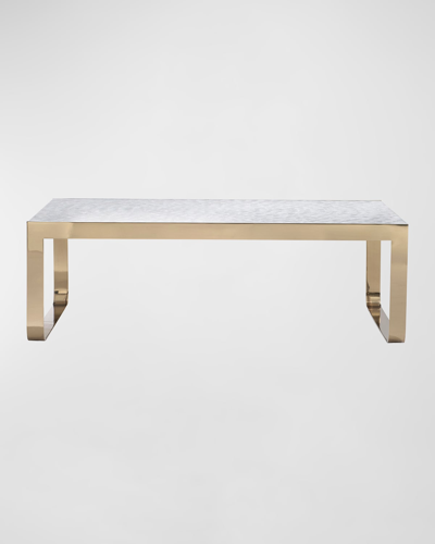 Bernhardt Aster Capiz Shell Cocktail Table In White