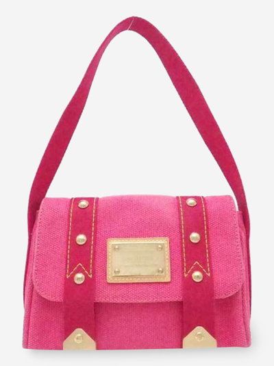 Pre-owned Louis Vuitton Eco-friendly Fabric Shoulder Bag In Pink