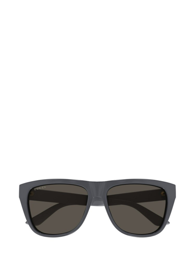 Gucci Eyewear Aviator Frame Sunglasses In Grey