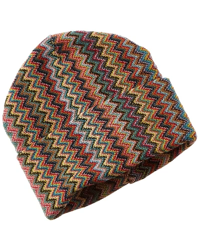 Missoni Wool-blend Hat In Pink