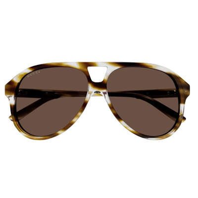 Gucci Eyewear Aviator Frame Sunglasses In Multi