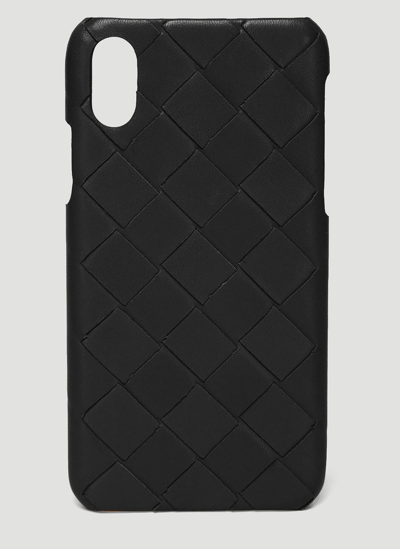 Bottega Veneta Intreccio Iphone X Case In Black