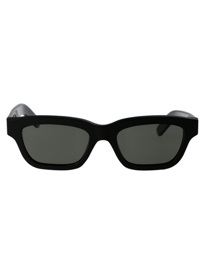 Retrosuperfuture Rectangle Frame Sunglasses In Black
