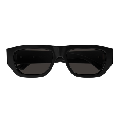 Bottega Veneta Eyewear Rectangular Frame Sunglasses In Black