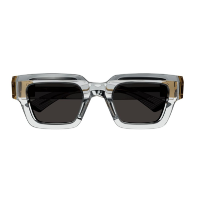 Bottega Veneta Eyewear Square Frame Sunglasses In Grey
