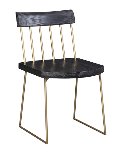 Tov Furniture Set Of 2 Madrid Pine Chairs In Black