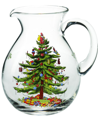 Spode Christmas Tree Glass Pitcher In No Color