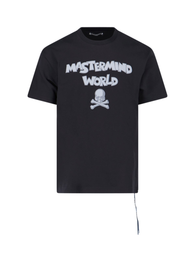 Mastermind Japan Logo-print Cotton T-shirt In Black  