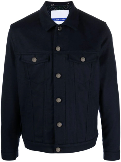 Jacob Cohen Button-up Shirt Jacket In Blue