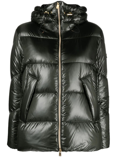 Tatras Down Jacket With Contrasting Interior In Brown