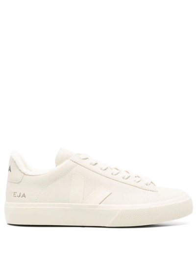 Veja Campo Winter Pierre Leather Sneakers In Gray