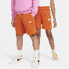 Nike Sportswear Club Fleece Big Kids' French Terry Shorts In Orange