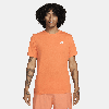 Nike Men's  Sportswear Club T-shirt In Orange