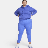 Nike Women's Universa Medium-support High-waisted 7/8 Leggings With Pockets (plus Size) In Blue