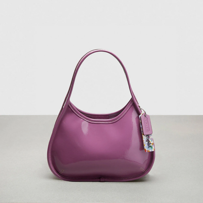 Coach Ergo Bag In Crinkled Patent Topia Leather In Lilac Berry