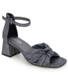 Kenneth Cole Reaction Nessa Womens Open Toe Square Toe Ankle Strap In Pewter