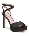 Naturalizer Pnina Tornai For  Ai Ankle Strap Platform Sandal In Black Satin