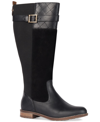 BARBOUR WOMEN'S ANGE MIXED-MEDIA BUCKLED-STRAP BOOTS