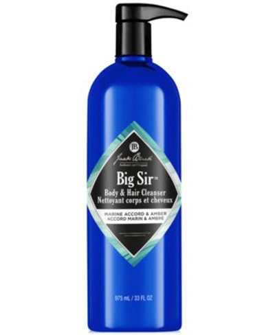 Jack Black Big Sir Body Hair Cleanser With Marine Accord Amber In No Color