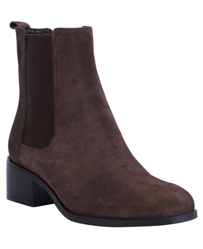 Kenneth Cole Reaction Women's Salt Chelsea Booties In Chocolate